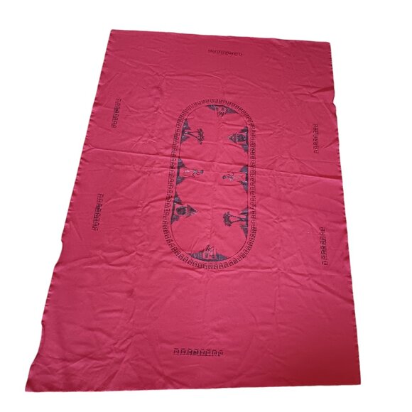 African Red and Black Handpainted Tablecloth Wall Hanging Bedspread - Picture 1 of 14